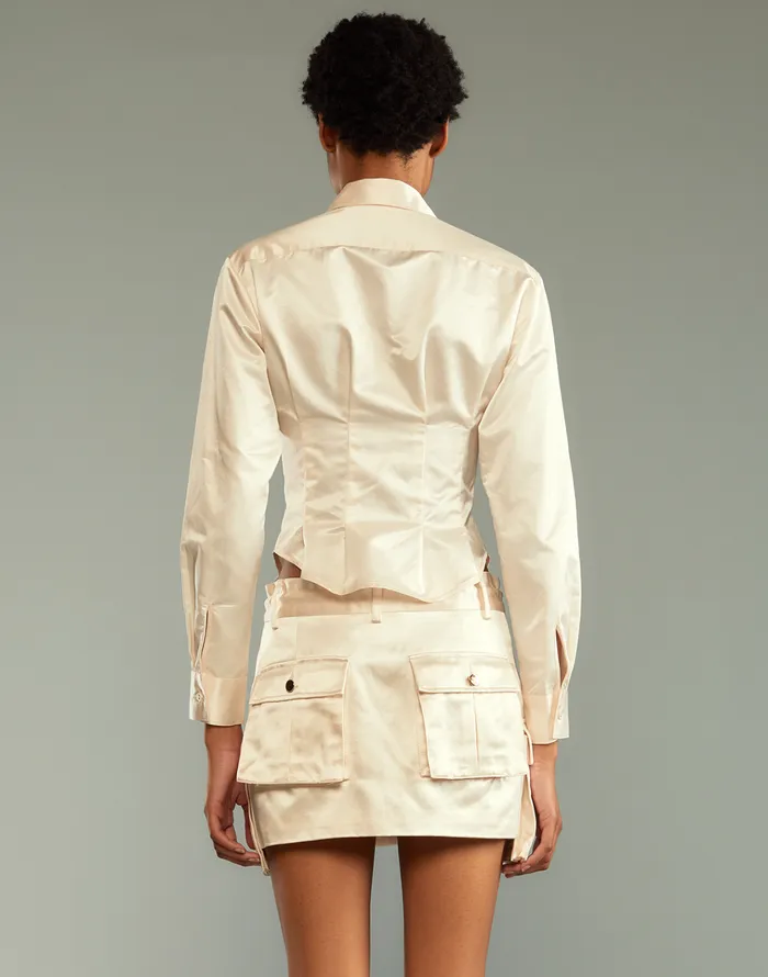 S Cargo Shirt 8211 Cream Women Cynthia Rowley Tops