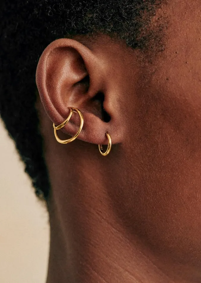 Szane Earrings Womens Chiara Ear Cuff Gold