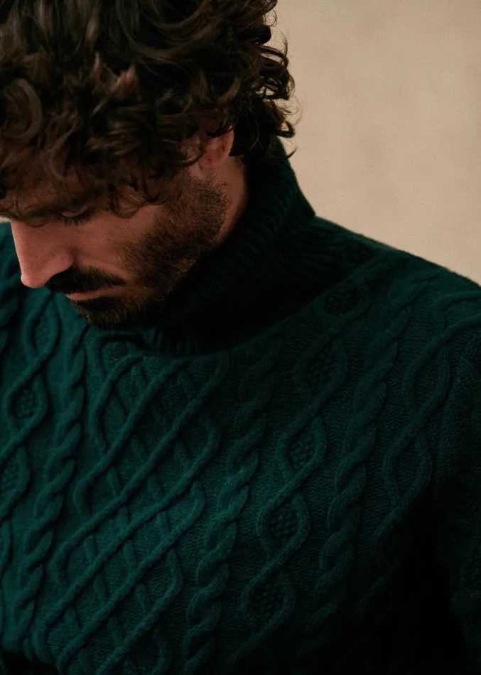 Szane Knitwear Mens Ayden Sweater Pine Green