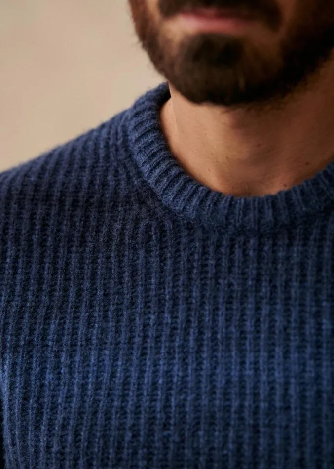 Szane Knitwear Mens Tusla Sweater Blue Gradient
