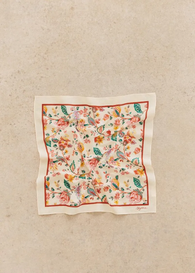 Szane Scarves Womens Gaston Scarf Multicoloured Pastel Flowers