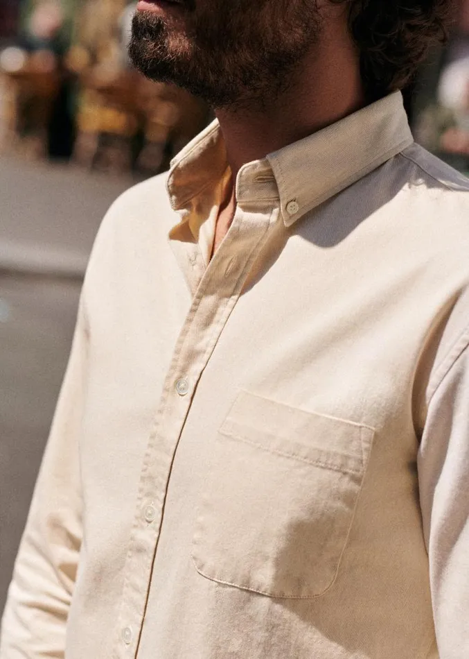 Szane Shirts Mens Miles Shirt Ecru