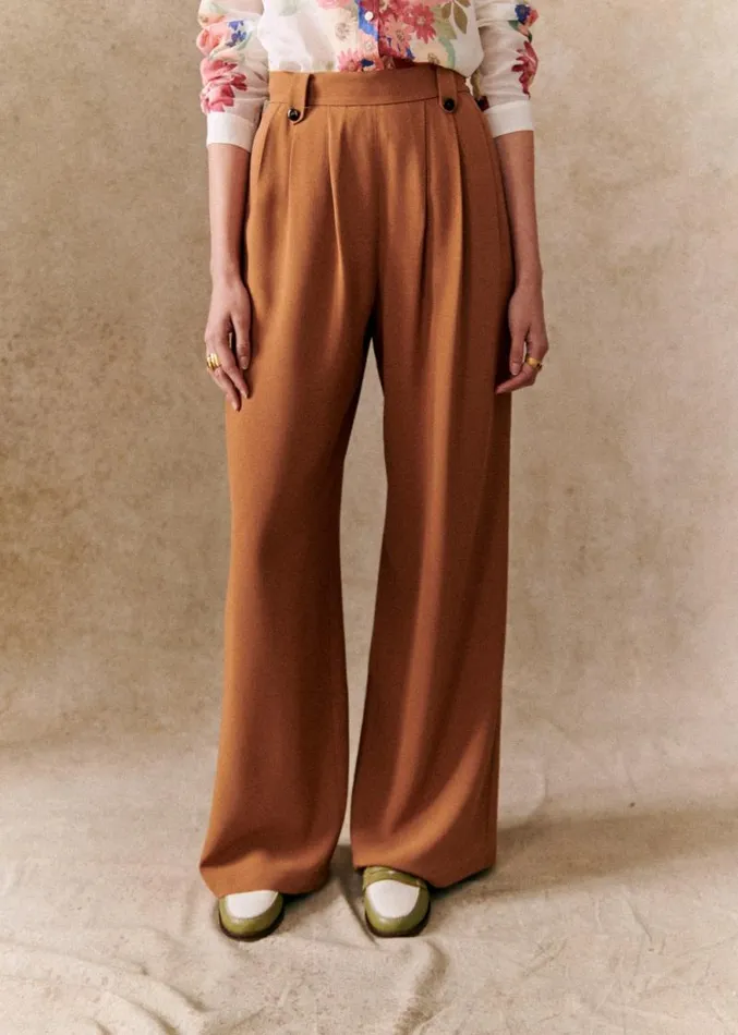 Szane Trousers and Jumpsuits Womens Loulou Trousers Coffee