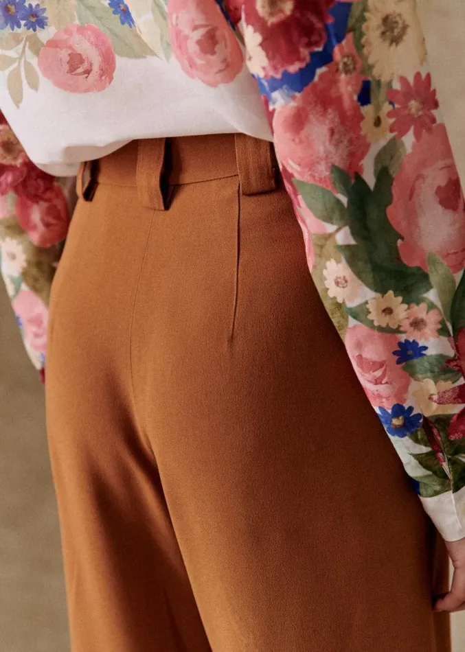 Szane Trousers and Jumpsuits Womens Loulou Trousers Coffee