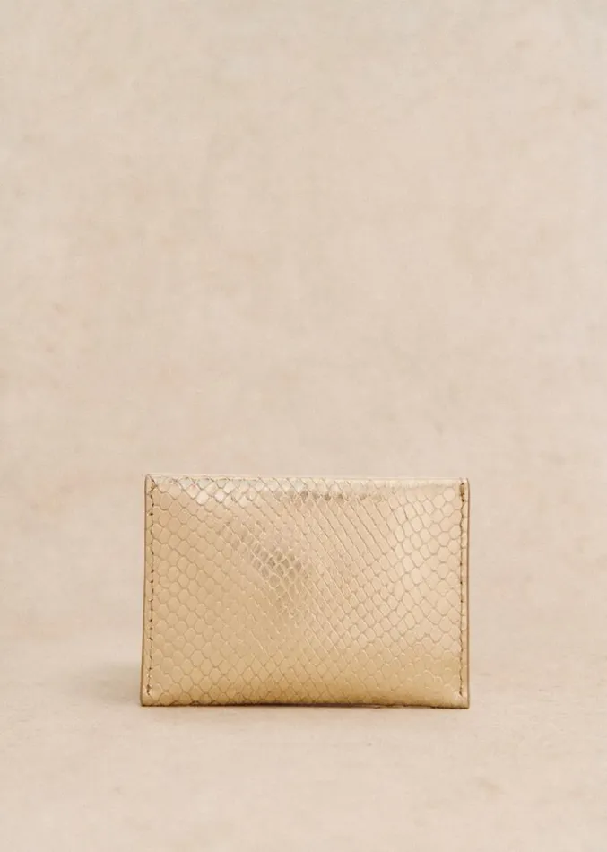 Szane Wallets Womens Lisa Card Holder Embossed Gold
