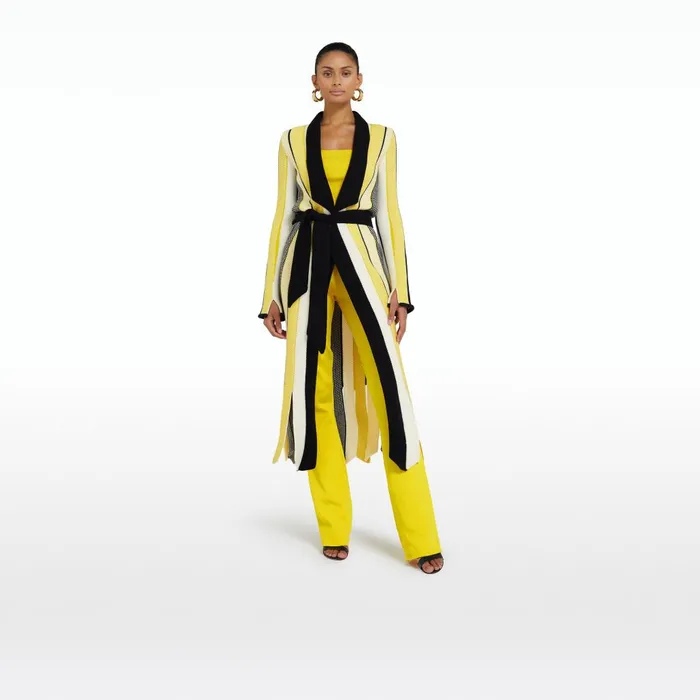 Safiyaa Aiko Multicolour Canary Knit Women Knitwear