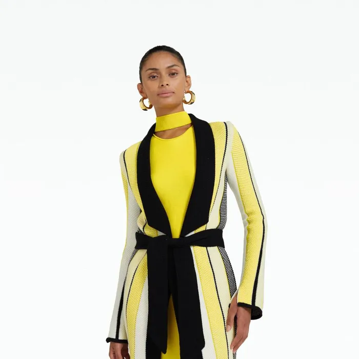 Safiyaa Aiko Multicolour Canary Knit Women Knitwear