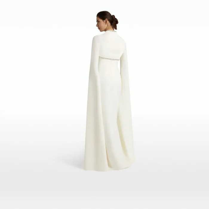 Safiyaa Amari Bolero And Soshin Dress With Marquis Jewel Trim Embroidery Women Capes and Harnesses