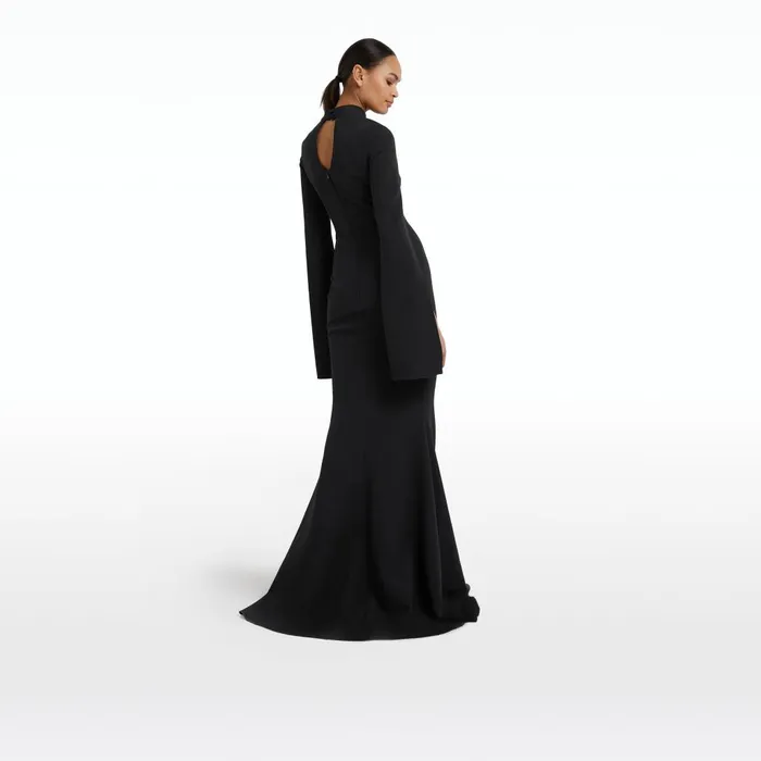 Safiyaa Anouk Black Long Dress Women Dresses
