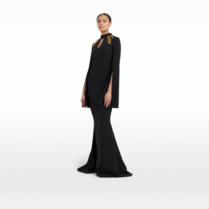 Safiyaa Anouk Black Long Dress Women Dresses