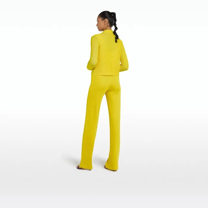 Safiyaa Artemis Canary Crochet Jacket Women Knitwear