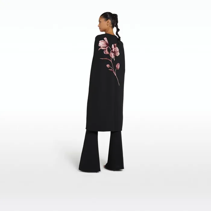 Safiyaa Camila Black Embroidered Coat Women Jackets and Coats