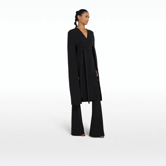 Safiyaa Camila Black Embroidered Coat Women Jackets and Coats