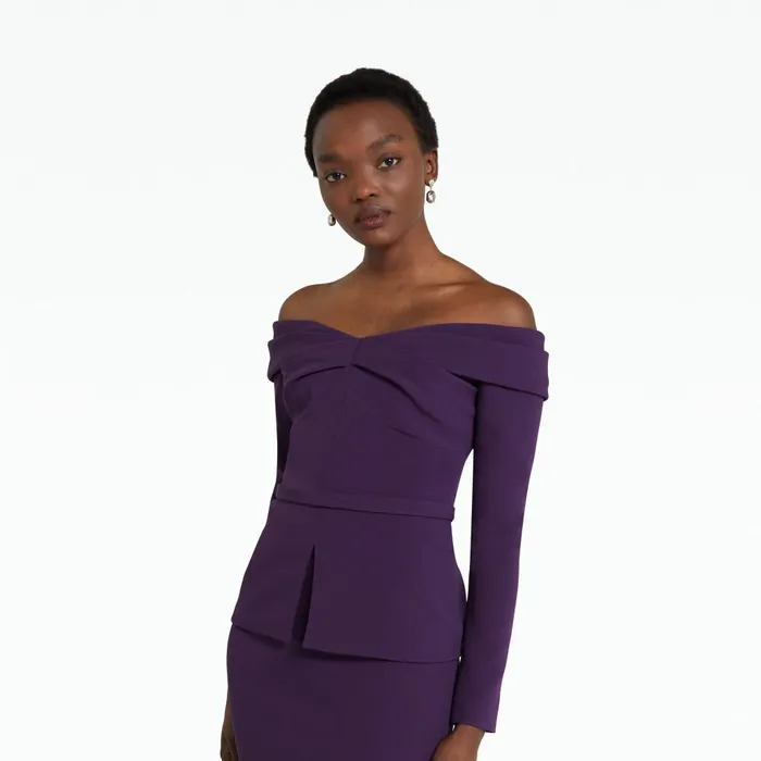 Safiyaa Camilla Blackberry Top Women Tops