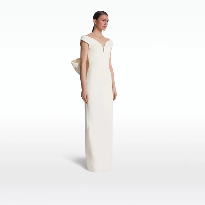 Safiyaa Damona Ivory Long Dress Women Dresses