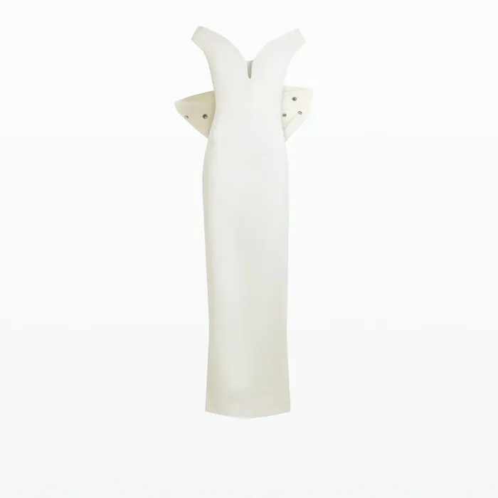 Safiyaa Damona Ivory Long Dress Women Dresses