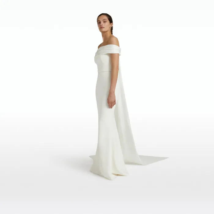 Safiyaa Diascia Ivory Long Dress Women Dresses
