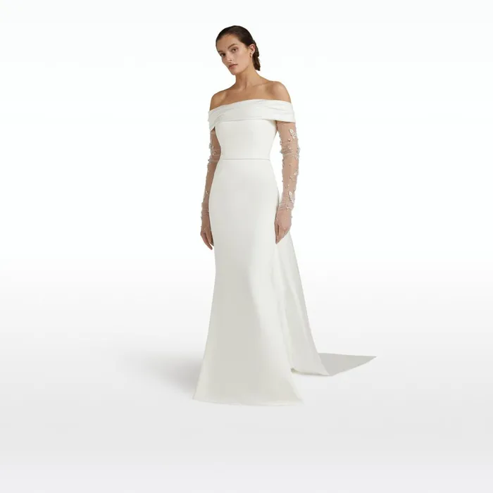Safiyaa Diascia Ivory Long Dress Women Dresses