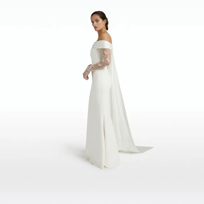 Safiyaa Diascia Ivory Long Dress Women Dresses