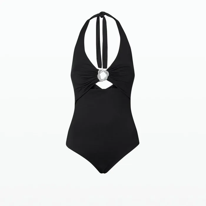 Safiyaa Doti Black Swimsuit Women Swimwear