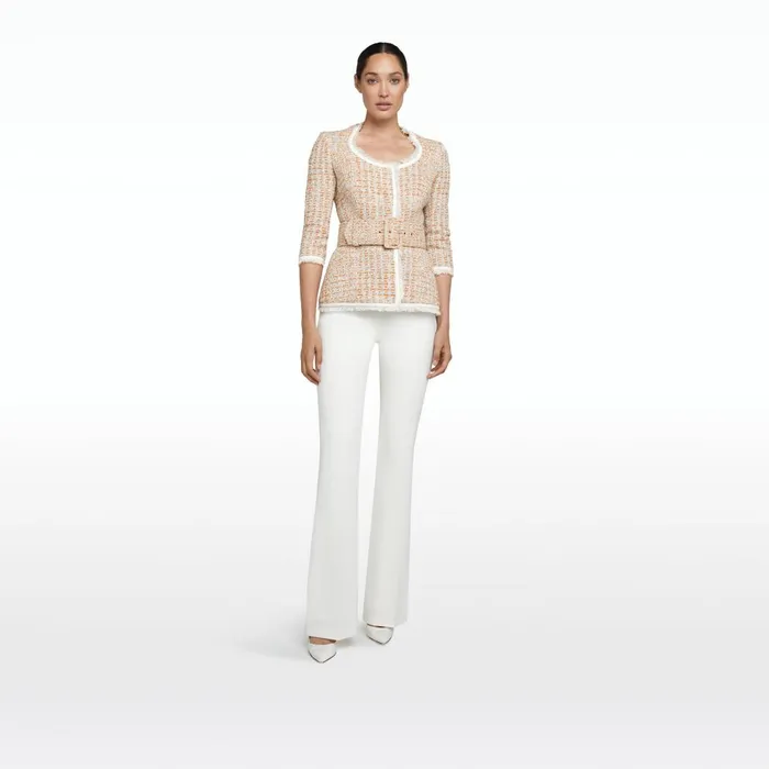 Safiyaa Giana Orange Positano Jacket Women Jackets and Coats