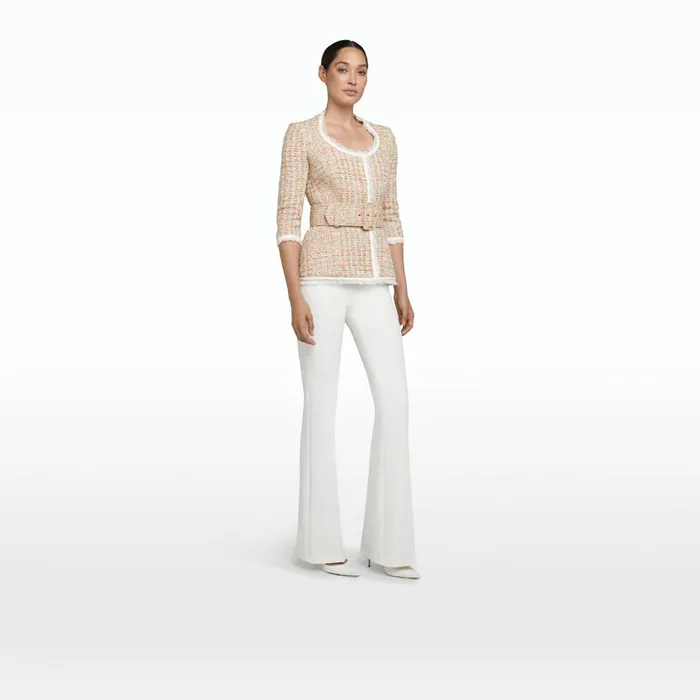 Safiyaa Giana Orange Positano Jacket Women Jackets and Coats