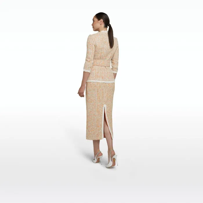 Safiyaa Giana Orange Positano Jacket Women Jackets and Coats