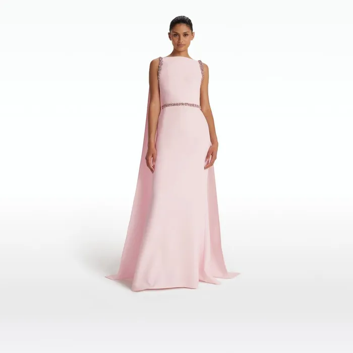 Safiyaa Ginevra Barely Pink Long Dress Women Dresses