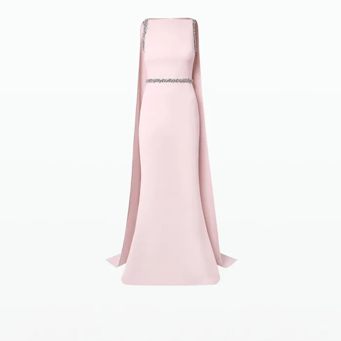 Safiyaa Ginevra Barely Pink Long Dress Women Dresses