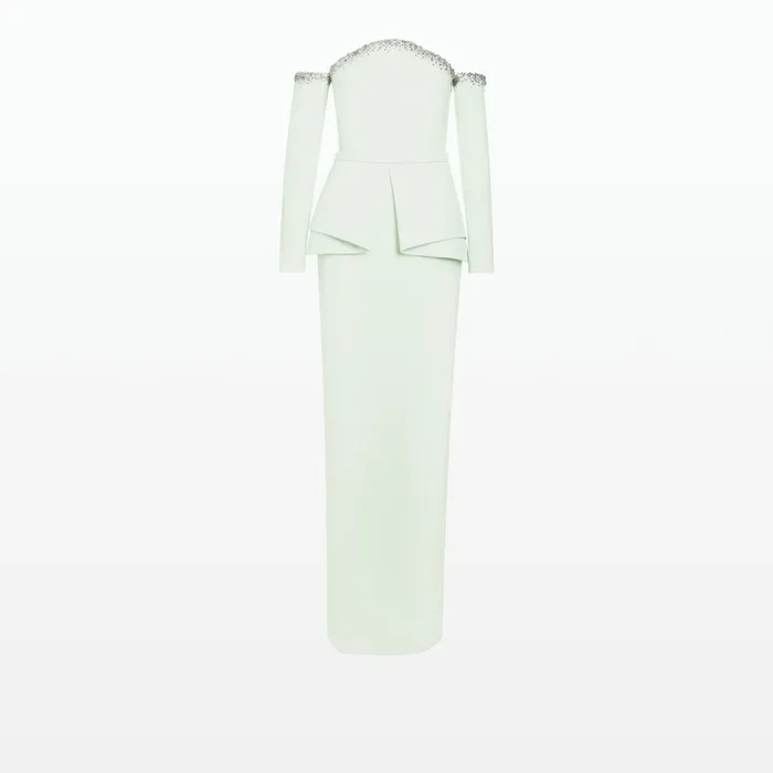 Safiyaa Giuliana Spearmint Long Dress Women Dresses