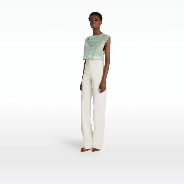 Safiyaa Halli Ivory Trousers Women Trousers