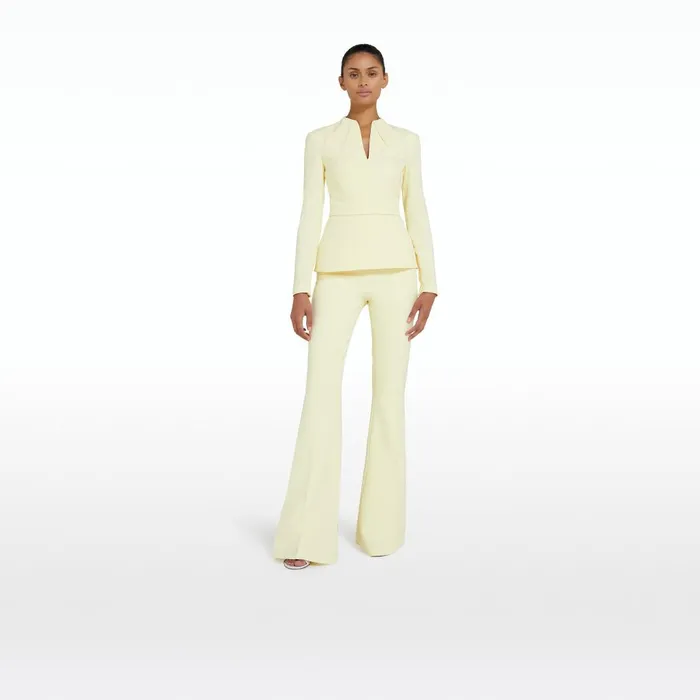 Safiyaa Halluana Buttermilk Trousers Women Trousers