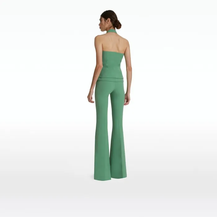 Safiyaa Halluana Fern Green Trousers Women Trousers