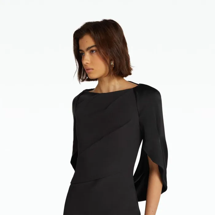 Safiyaa Ines Black Long Dress Women Dresses