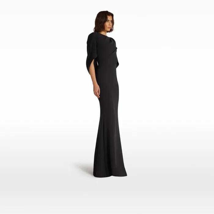 Safiyaa Ines Black Long Dress Women Dresses