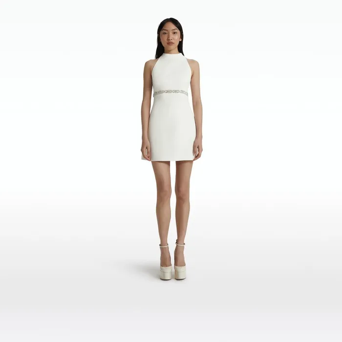 Safiyaa Jasie Ivory Short Dress Women Dresses