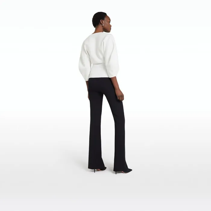 Safiyaa Kamali Ivory Knit Top Women Tops