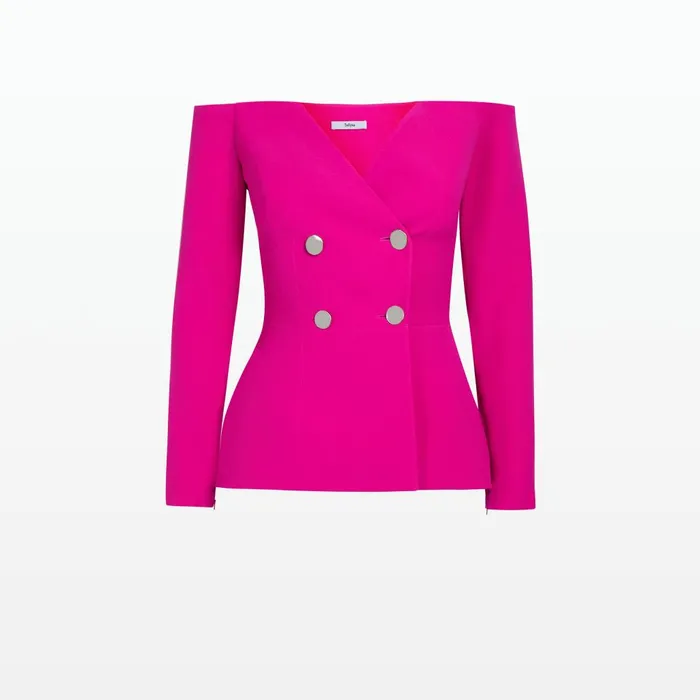 Safiyaa Kamile Wild Strawberry Jacket Women Jackets and Coats