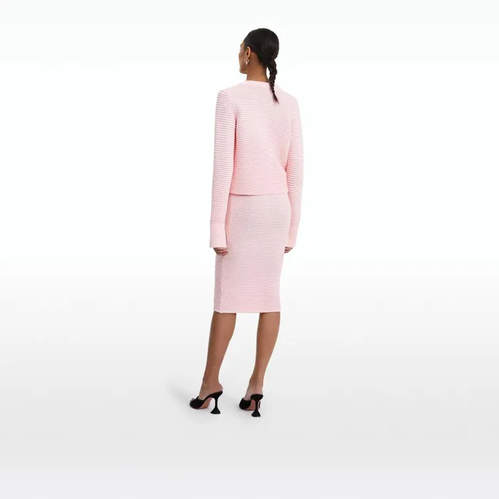 Safiyaa Karlotta Rosa Crochet Jacket Women Knitwear