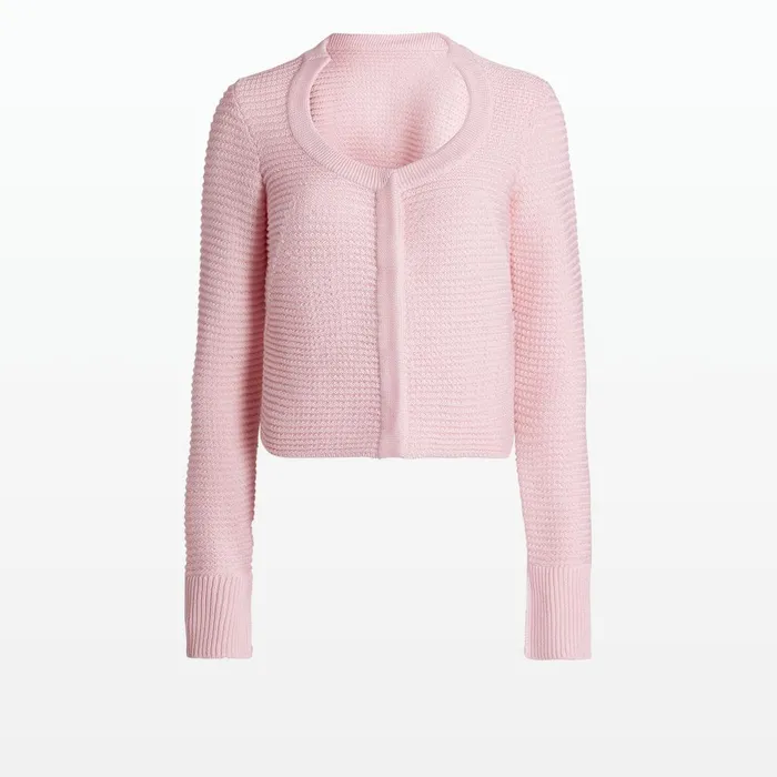 Safiyaa Karlotta Rosa Crochet Jacket Women Knitwear