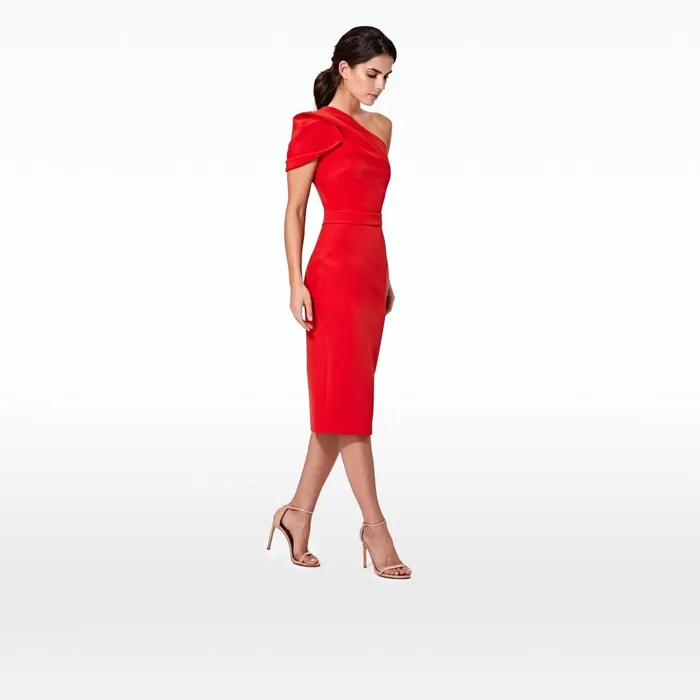 Safiyaa Kora Midi Dress Women Dresses