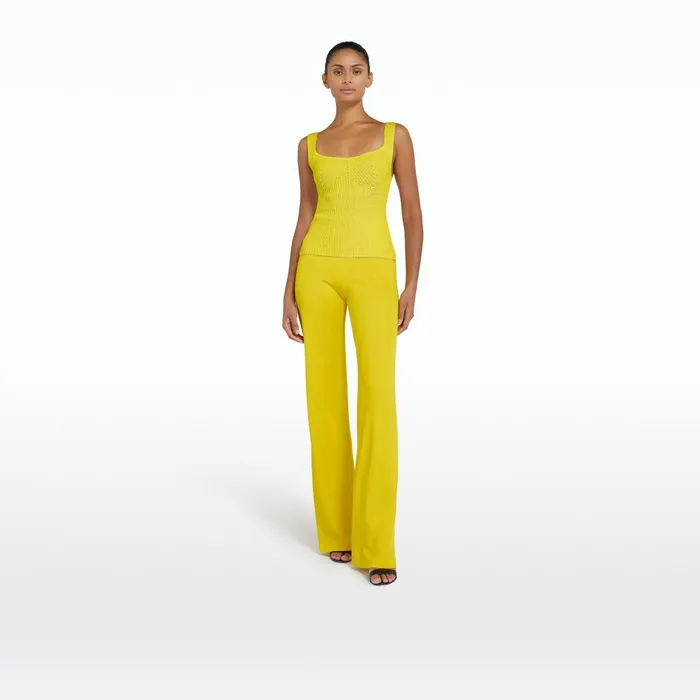 Safiyaa Lea Canary Trousers Women Trousers