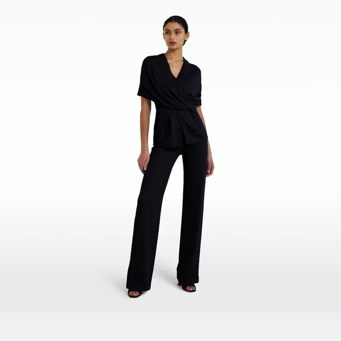 Safiyaa Lea Navy Trousers Women Trousers