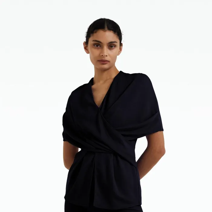 Safiyaa Lea Navy Trousers Women Trousers