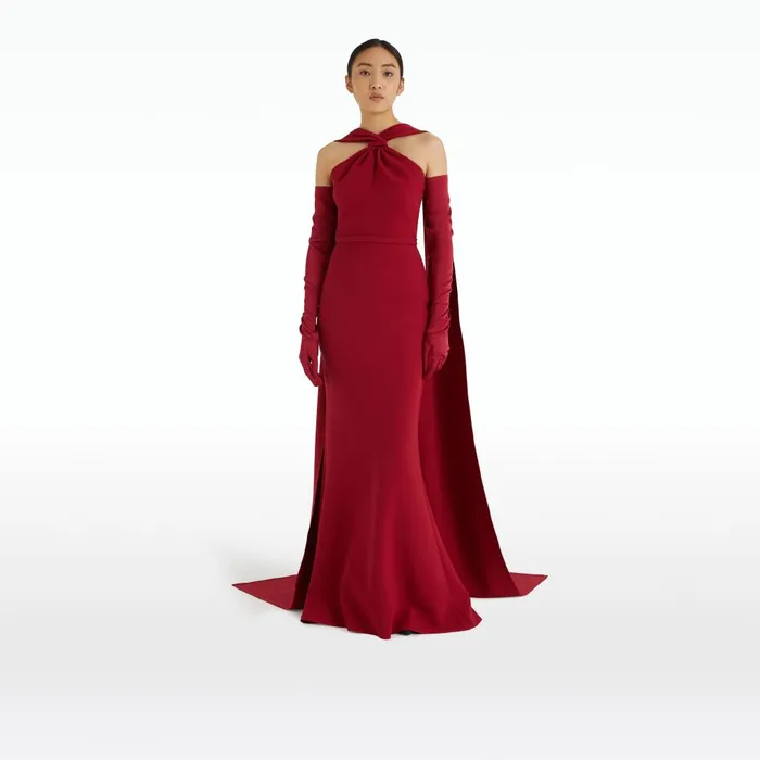 Safiyaa Lilien Rhubarb Long Dress Women Dresses