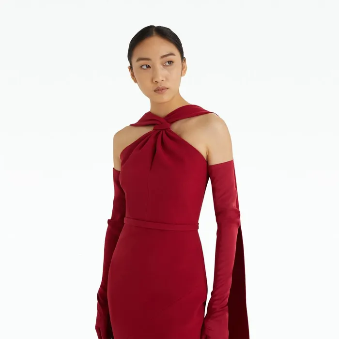 Safiyaa Lilien Rhubarb Long Dress Women Dresses