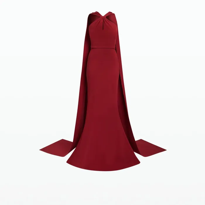 Safiyaa Lilien Rhubarb Long Dress Women Dresses
