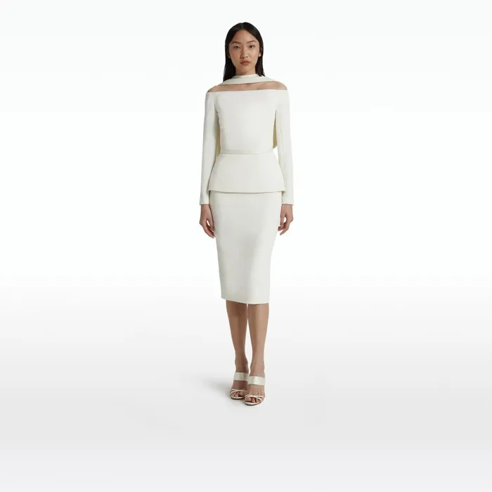 Safiyaa Lucile Ivory Top Women Tops