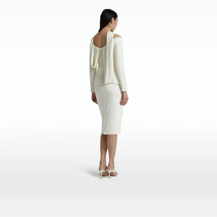 Safiyaa Lucile Ivory Top Women Tops