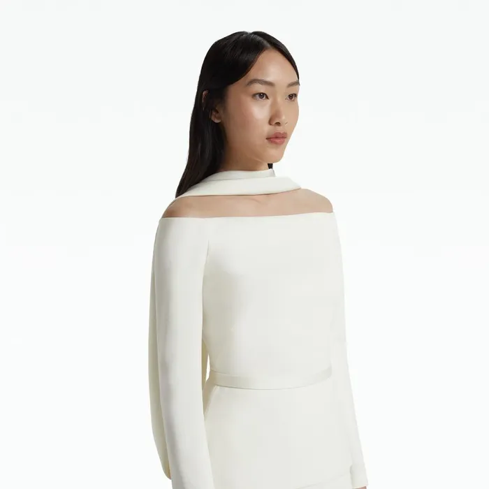 Safiyaa Lucile Ivory Top Women Tops
